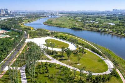 沣河湿地公园 当设计师把市政项目炫成旅游景点